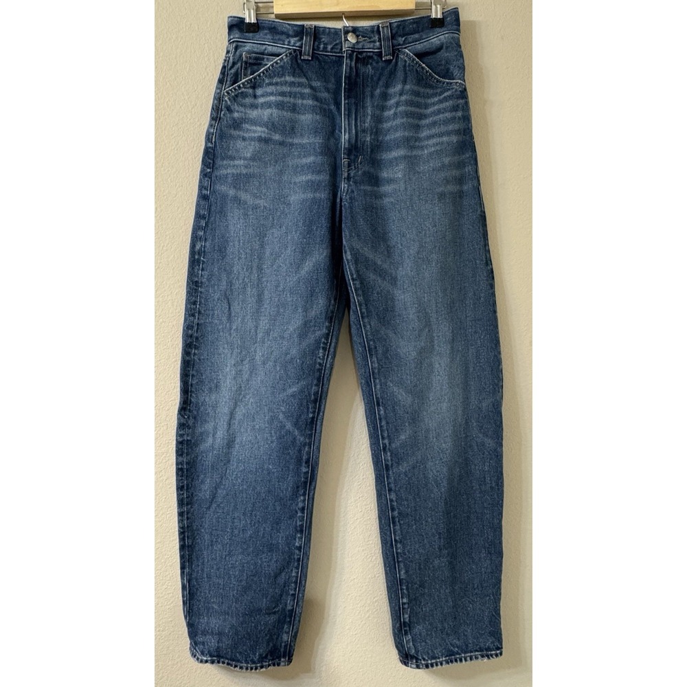 Madewell Balloon Jeans Womens 27T Blue High Rise Tapered Leg Denim Classic
